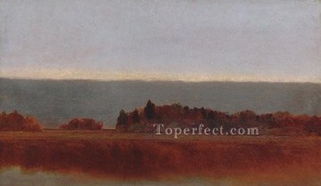 ジョン・フレデリック・ケンセット Painting - 10 月の塩の草原 ルミニズムの海景 ジョン・フレデリック・ケンセット